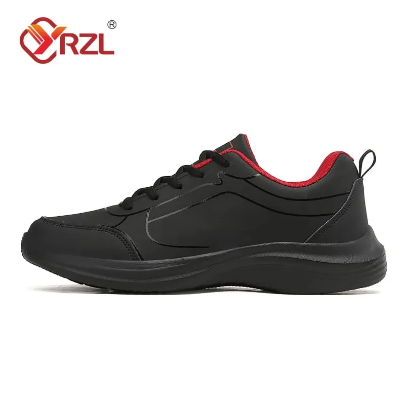 Men Sport Shoes Leather Running Shoes Outdoor Waterproof Sneakers Men Lightweight Men Athletic Sneaker Tenis Masculino