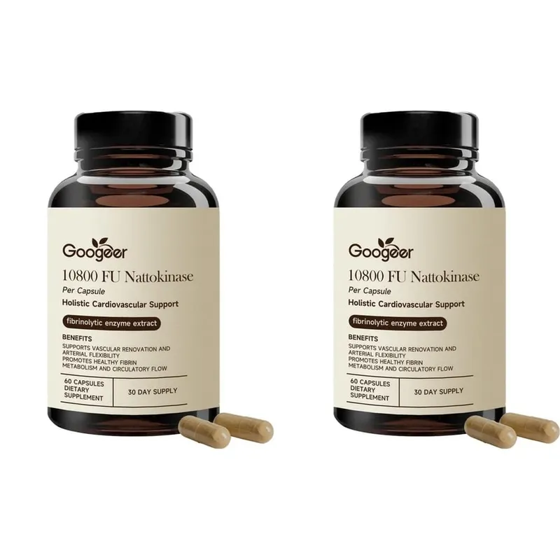 Googeer Advanced Enzyme CoQ10 Formula Kapseln, sauber, vegan, gentechnikfrei, tägliches Wellness-Unterstützungsergänzungsmittel, 60 Kapseln, einfache Anwendung