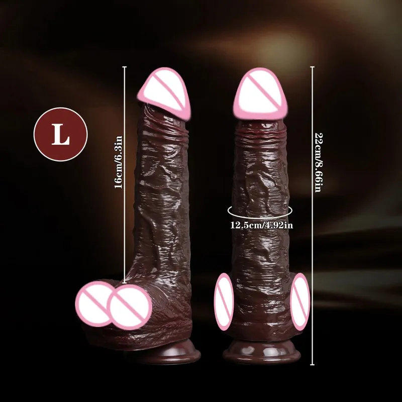Realistic Dildos Skin Sliding Foreskin Testicles Dildo for Woman Masturbation Anal Vaginal Stimulation Strapon Silicone Sex Toys