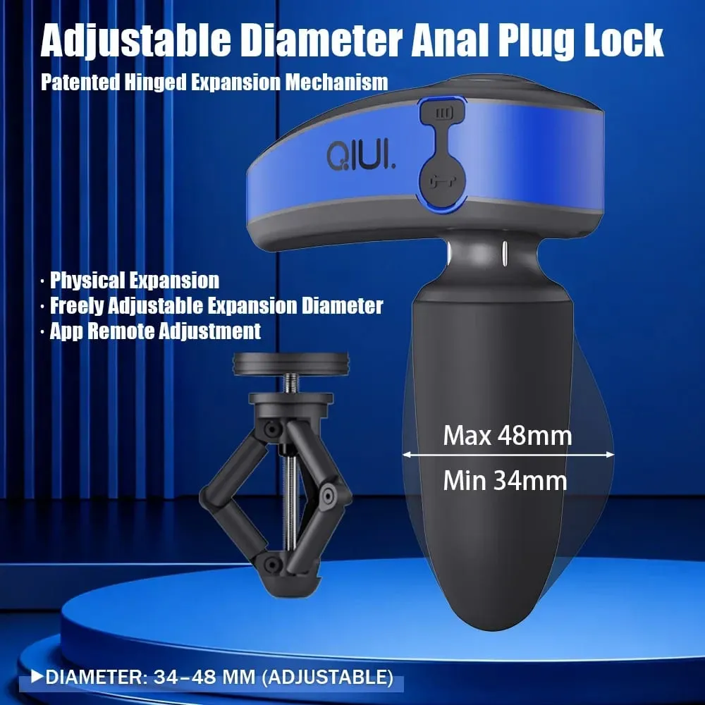 APP Remote Control Anal Plug Electric Shock Vibration Butt Plug Expansion Adjustable Diameter Anal Plug Lock Sex Toys