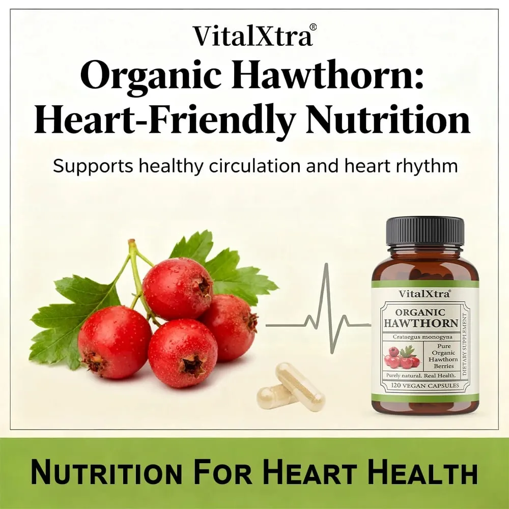 Ultra-Potential Hawthorn Extract Capsules Supports Digestion Heart Health and Blood Sugar Control Promotes Digestive Health