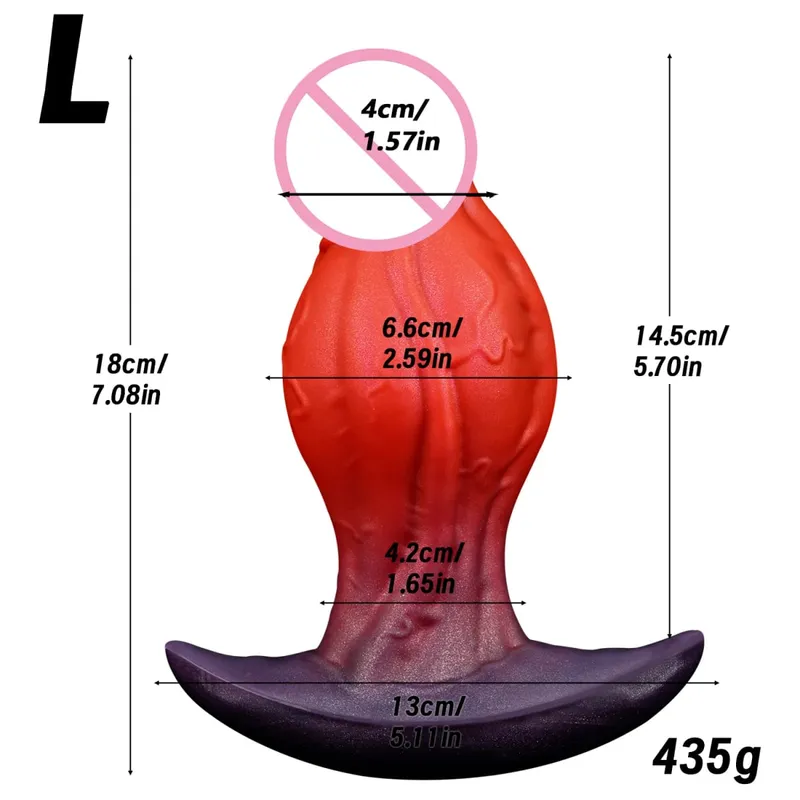 Realistic Dildo Big Knot Wearable Anal Plug Liquid Silicone Butt Plug Vaginal Anal Prostate Massage Adult Sex Toys For Women Men