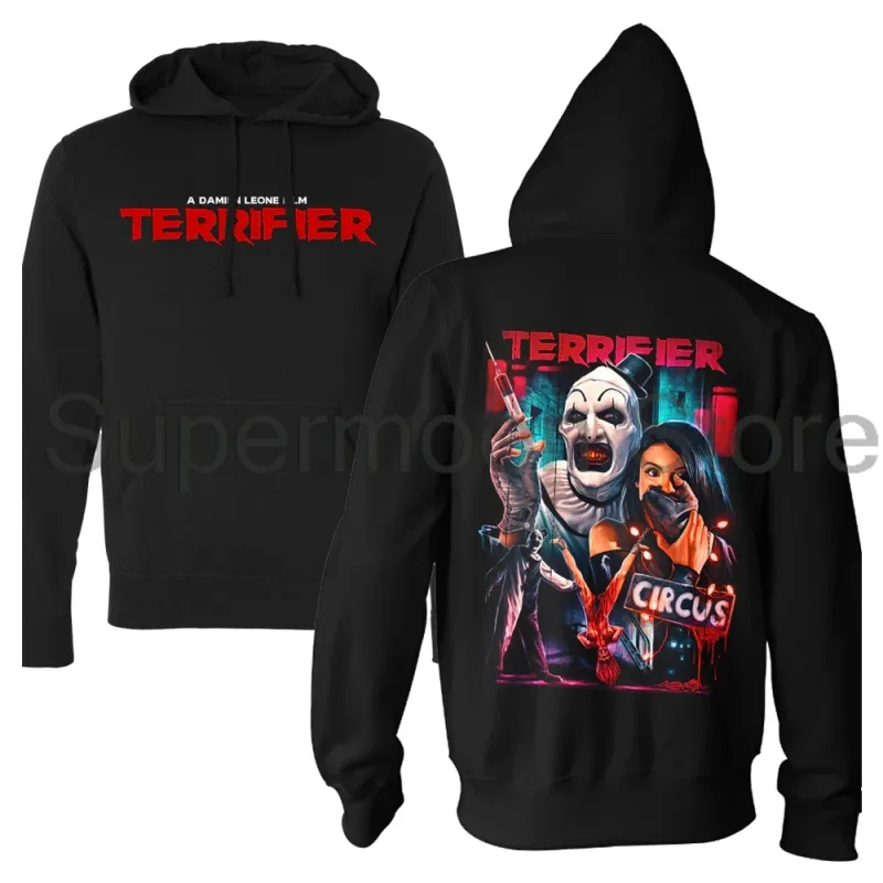 Terrifier Movie Hoodie Unisex Long Sleeve Streetwear Women Men Hooded Sweatshirts 3D Clothes