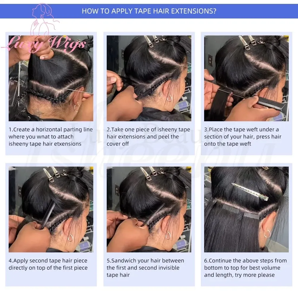 Kinky Curly Tape In Hair Extensions For Black Women Human Hair 12-22Inches Brazilian Remy Hair Natural Adhesive PU Tape Ins Hair