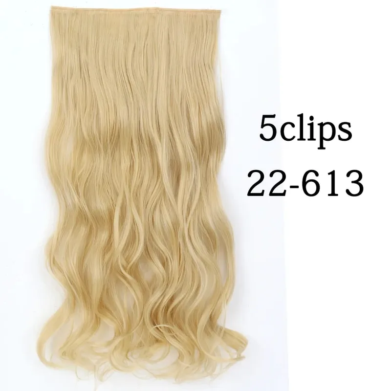 Tổng Hợp 22 32 Inch 5 Kẹp Tóc Chịu Nhiệt Giả Bộ Tóc Giả Dài Lượn Sóng Kiểu Tóc Kẹp Trong Tóc