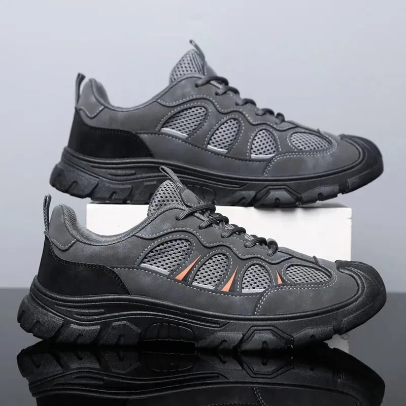 2026 panlalaking kaswal na sapatos na pang-sports na makapal na soled mesh na breathable na sapatos na pang-hiking sa labas ng sapatos na pantakbo