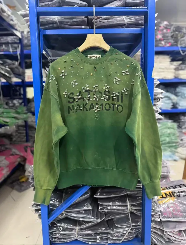 26SS CRYSTAL CASTLE CREWNECK Sweatshirts Men Women High Quality Hooded