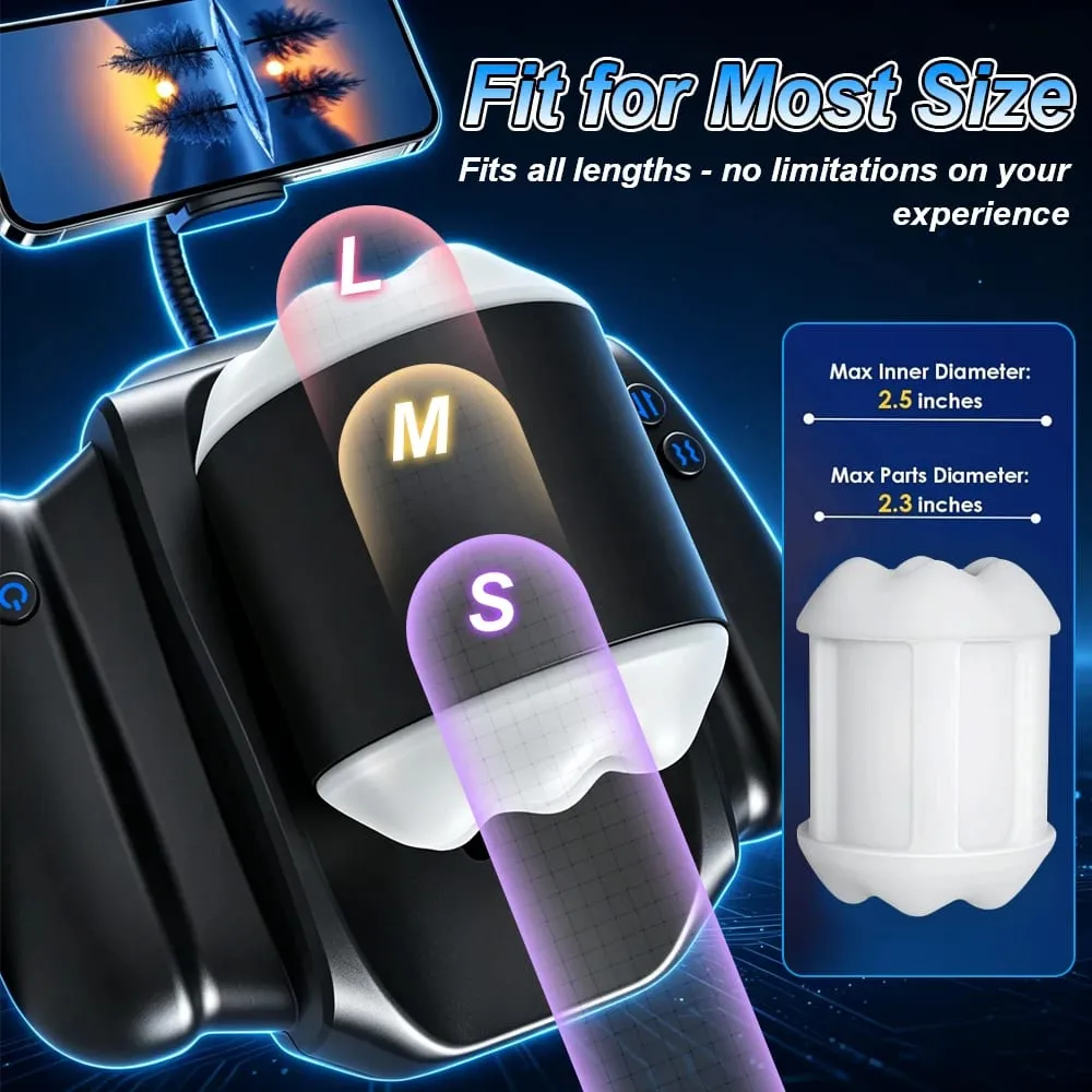 9 Frequencies Automatic Telescopic Vibrating With phone holder Male Masturbator Cup Penile Stimulator Adult Sex Machine for Men