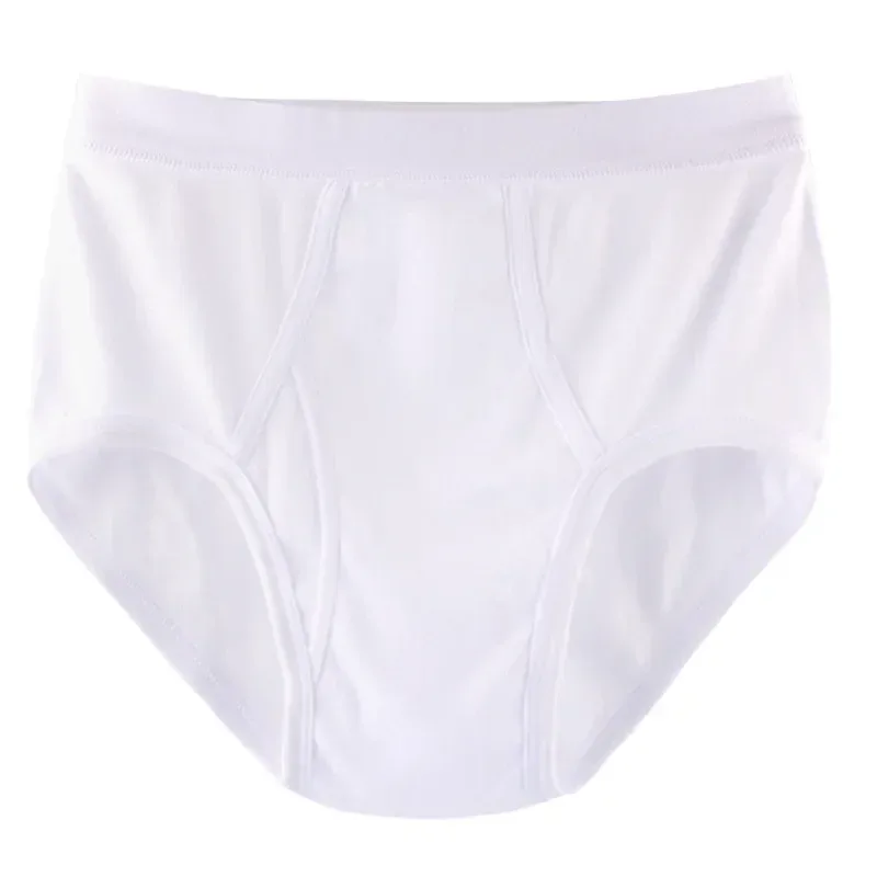 Solid Color Fat Plus Size Men's Underwear Mens Underpants 100% Cotton Comfortable Breathable Loose Large Size Men Briefs Panties