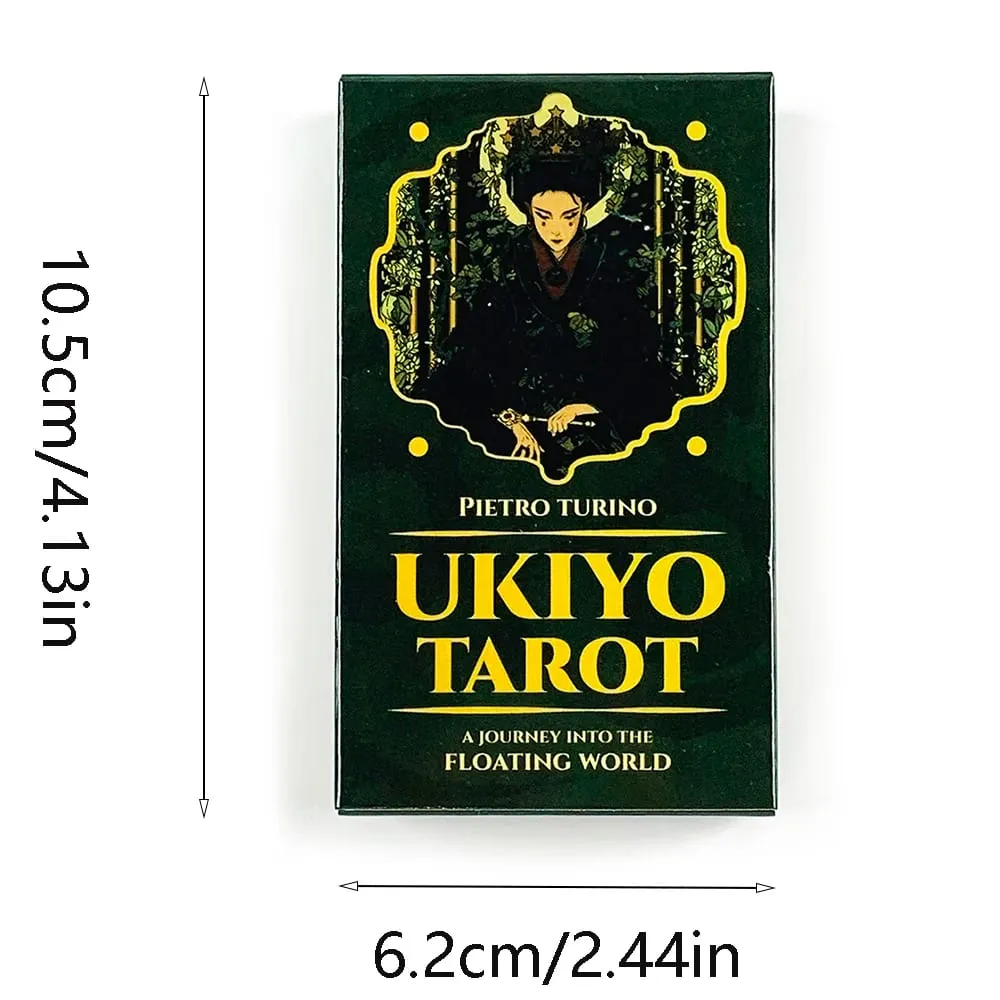 Ukiyo Tarot Cards 78 Card Fortune Telling Divination Tarot Cards Board Game Perfect for Cultural Exploration & Art Collection