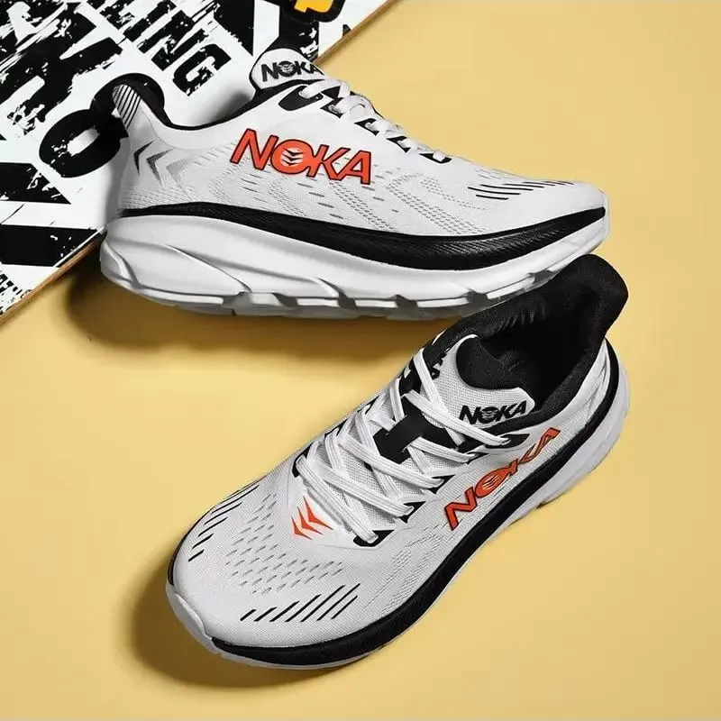 New men's casual sports shoes with shock absorption breathable running shoes anti slip and wear-resistant outdoor hiking shoes
