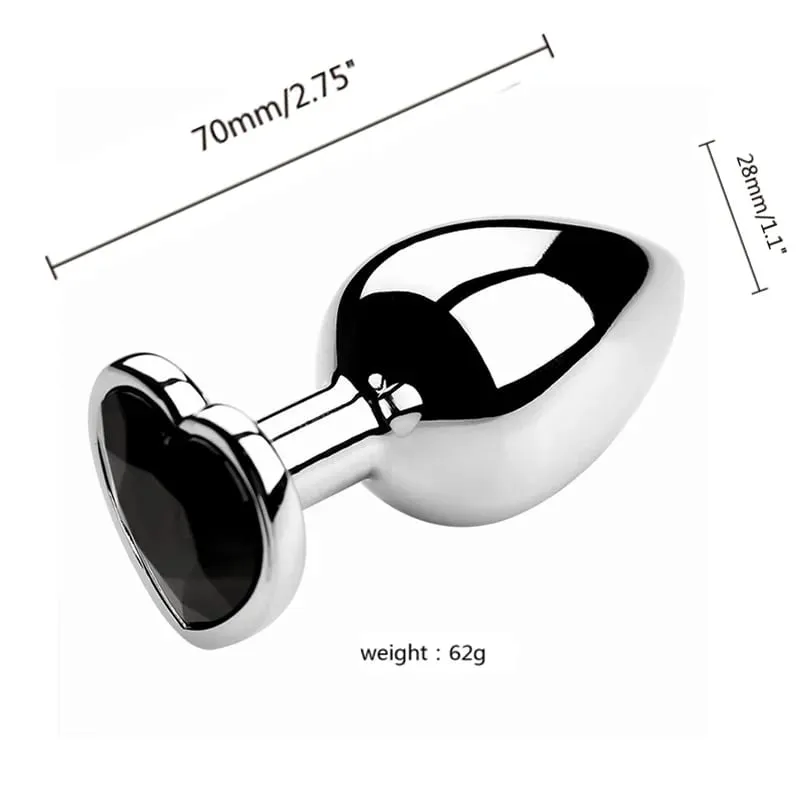 3 Sizes Metal Anal Plug Jewelry Base Beginner To Expert Butt Plug Tail Female Male Adult Toys Dildos Adult Sex Toys Couples