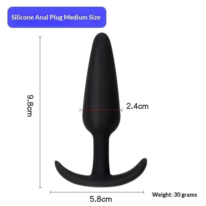 [NM] 1/3 unidades de silicone macio, plugue anal para bunda, estimulador, brinquedos sexuais adultos, plugue anal para homens/mulheres, massageador de próstata, treinador anal [NM]