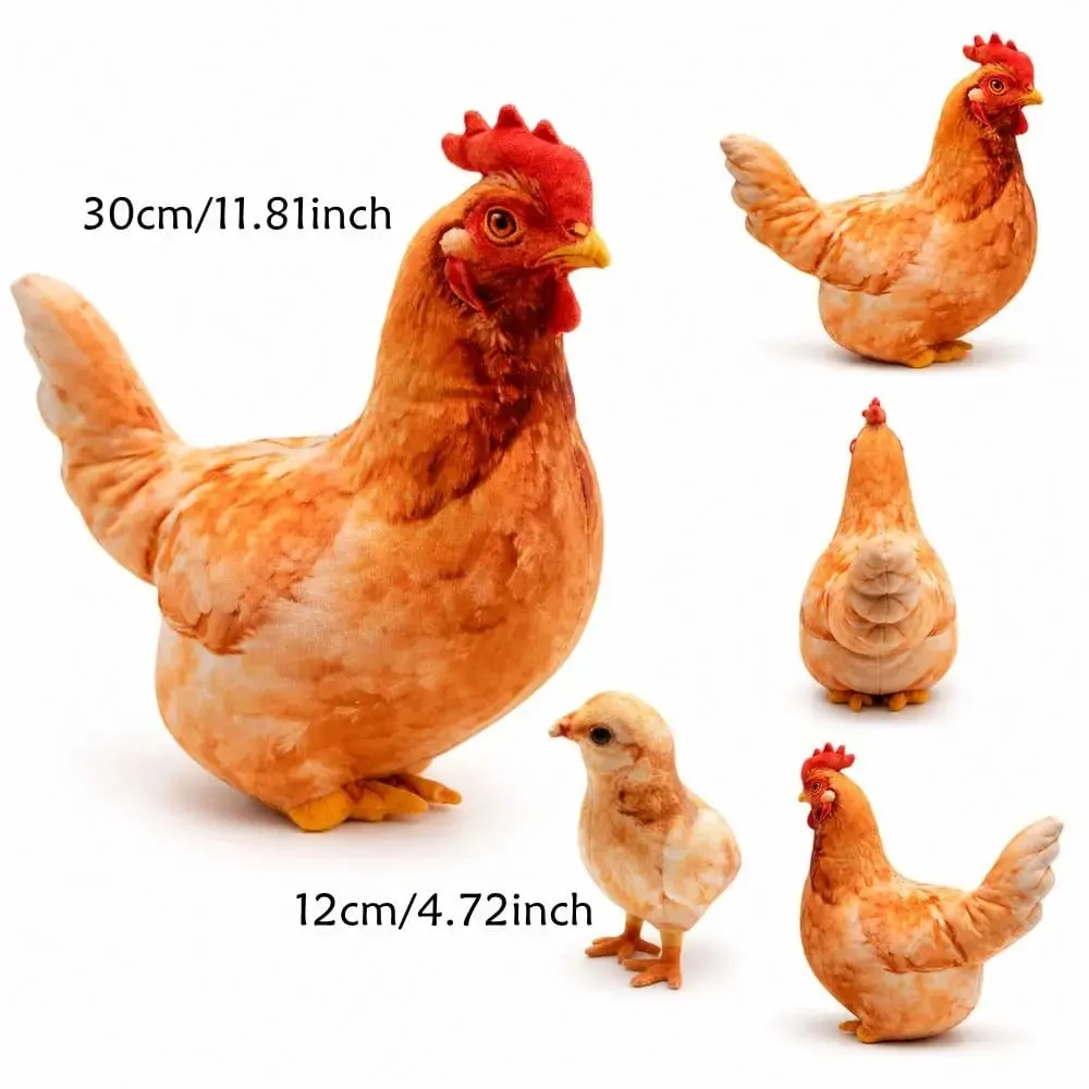 Material Animal Body Pillow 30cm Size Soft Texture Animal Cushion Cute Design PP Cotton Filled Poultry Throw Pillows