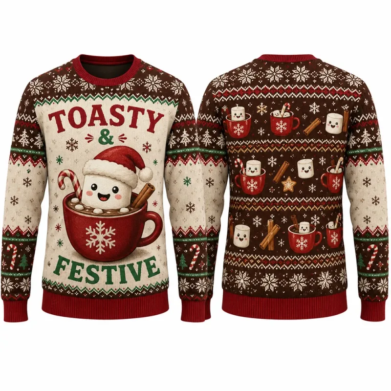 Moo Y Christmas Highland Cow Sweatshirt 3D Print Crew Neck Long Sleeve Men Women Ugly Xmas Party Holiday Autumn Pullover Fashion
