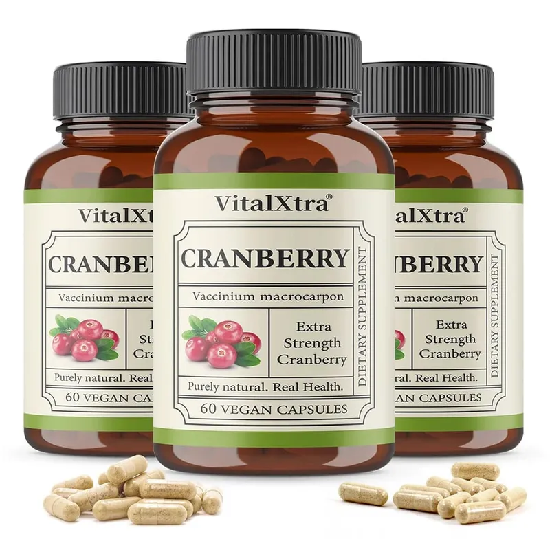 Cranberry Capsules - Supports Cardiovascular Health Enhances Immunity Supports Urinary Tract Health