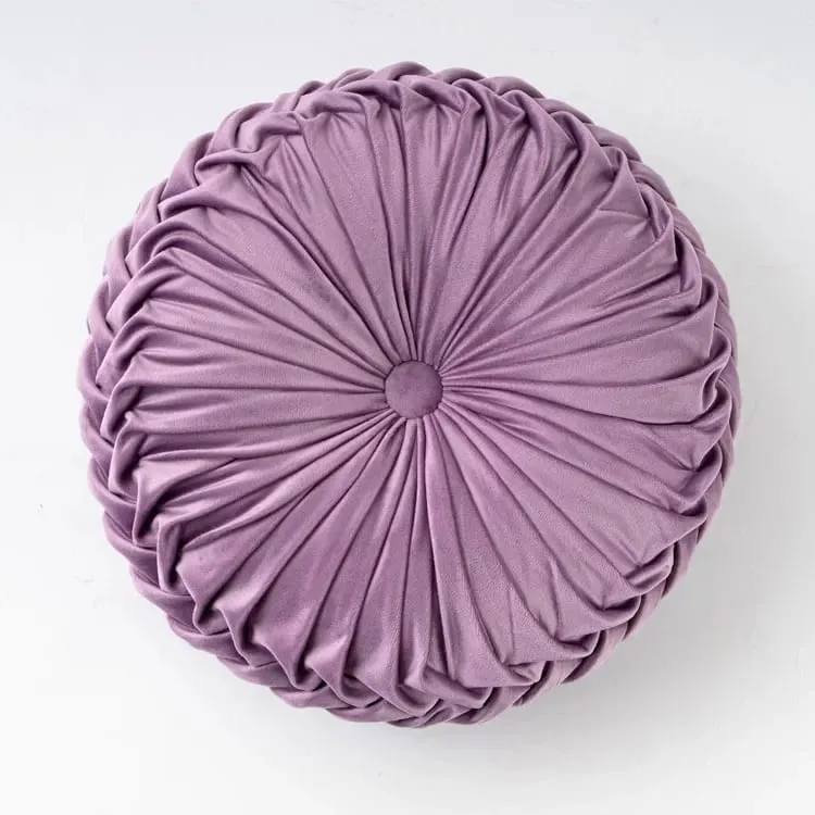 Plush Pumpkin Cushion Handmade Lumbar Support Pillow for Sofa Bed Office Nordic Decor