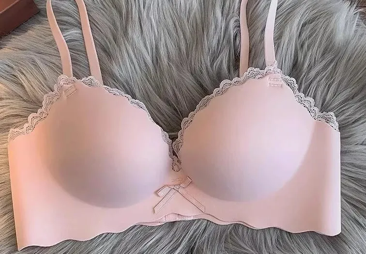 Hot Selling Ladies Push Up Bra Set Seamless Wireless Support Anti-Sagging Comfort Lingerie Set S-XL Young Women Daily Soft Wear