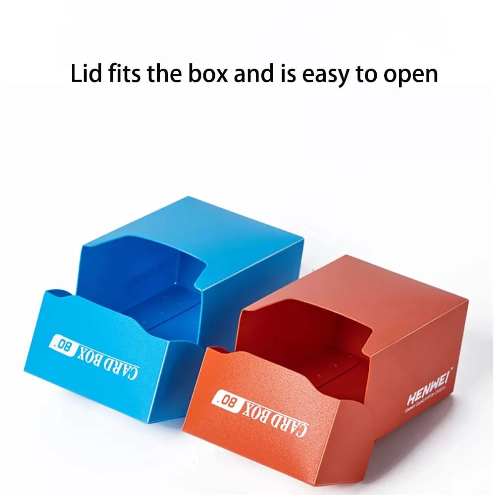 80+Card Deck Box PP Material Portable Many Color TCG Cards Case for MTG/YGO/TCG Gathering PP Storage