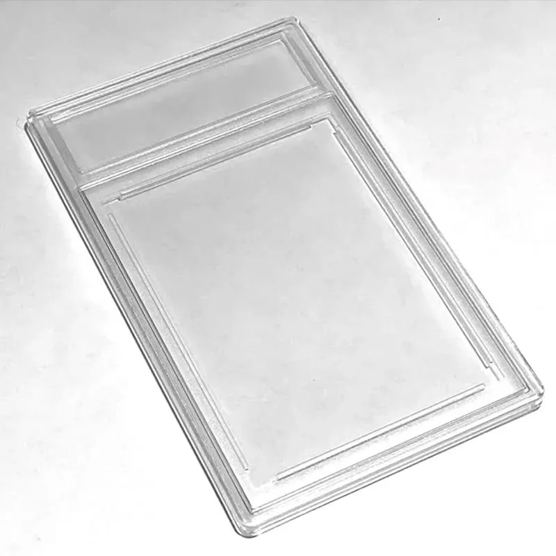 Trading Card Protector with Snap Closure Removable Graded Card Holder Durable Plastic Case Rating Card Slab — image 5