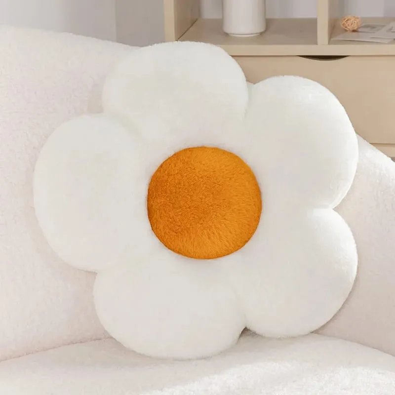 45CM Flower Cushion Soft Nap Pillow Home Colorful Sunflowers Chair Pillow For Office Classroom Home Bedroom Girls Birthday Gift