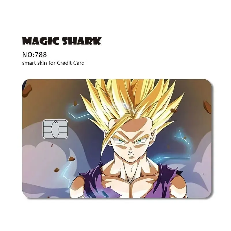 2026 Bagong Goku Frieza Anime Waterproof Skin Cover Skin Sticker para sa Credit Bank Debit Card na Walang Kupas