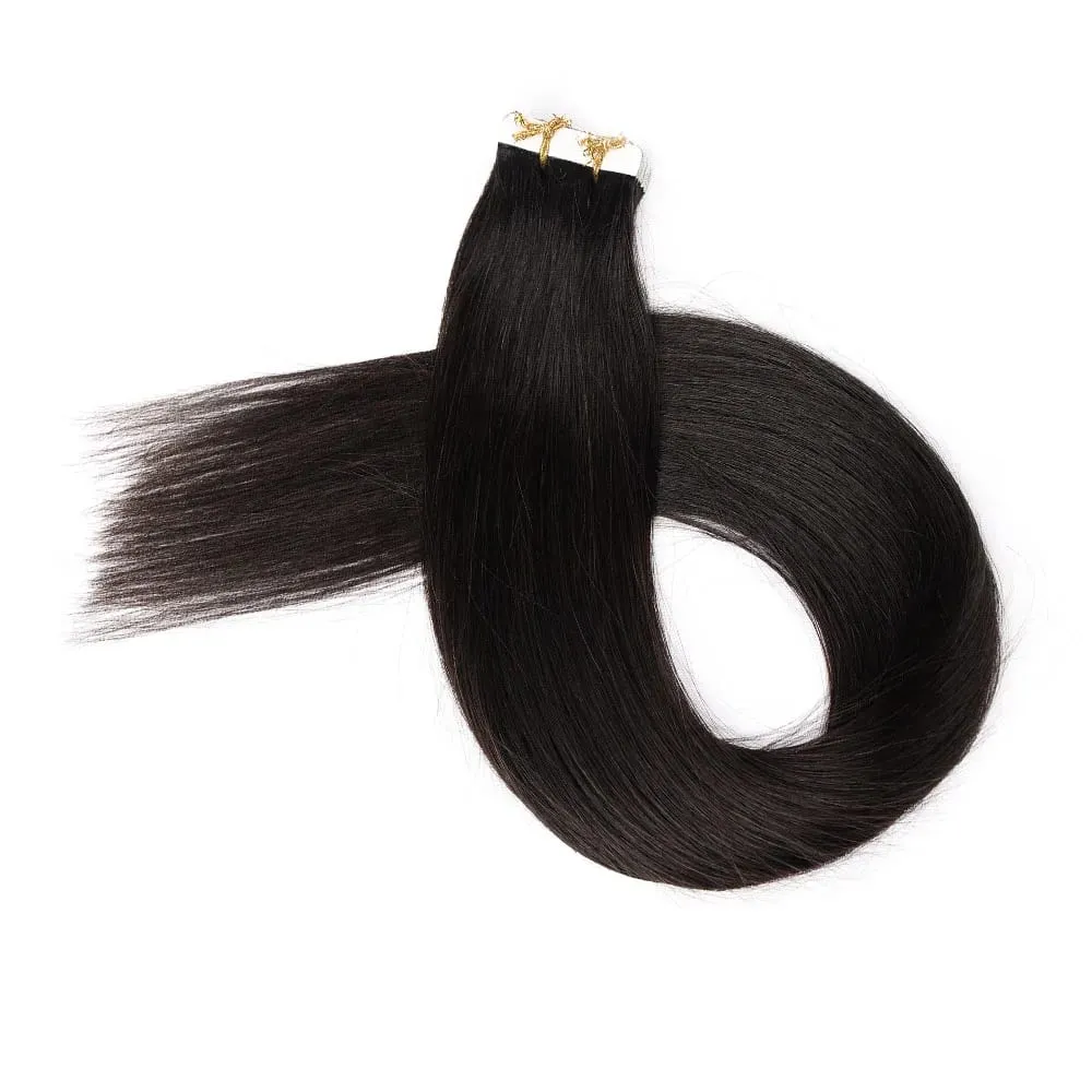 14-24" Invisible PU Extensions 50g Brazilian Remy Human Hair Tape in Hair Extensions Real Human Hair for Women Hair Extensions