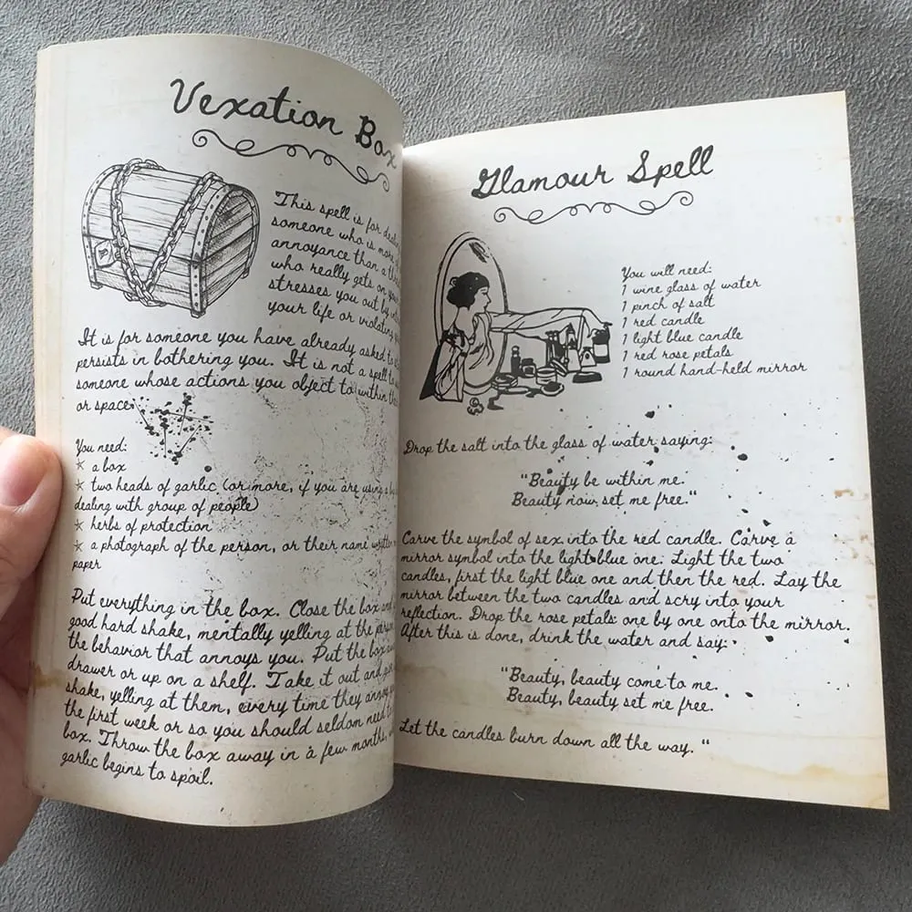 Old Witch Spells Bundle 49 Spells Cards 66 Pages of Old Witchcraft Handwritten Magick Book of Shadows or Grimoire Charms Potion