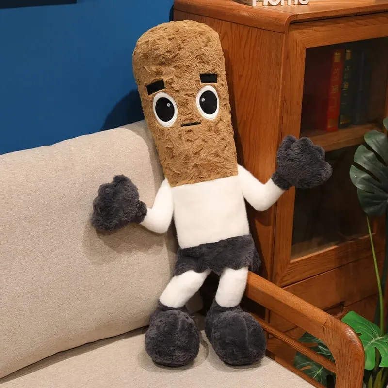 55/80CM Cartoon Cigarette Plush Pillow Long Cushiom Stuffed Toys Bedroom Sleep Hug Pillow