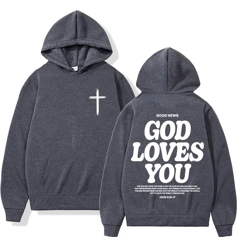 Unisex Y2K Harajuku Aesthetic Hoodie Bible Verse Print Vintage Streetwear Drawstring Hooded Sweatshirt For Men Women
