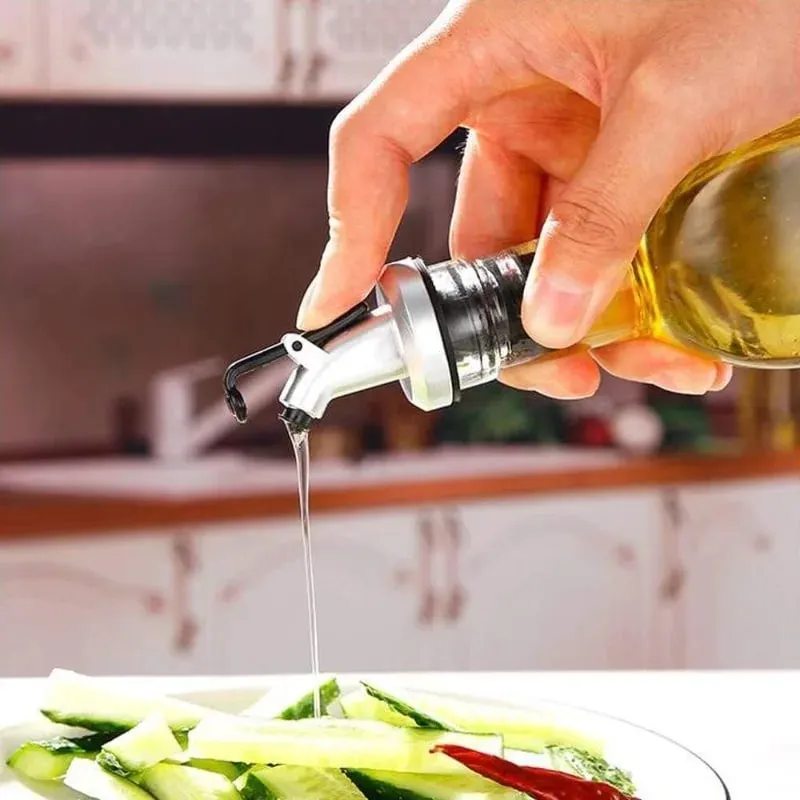 Leak-proof Capwine Cap Olive Oil Dispenser Bottle Designed for Pour Spout Vinegar Sauce Wine or Salad Dressing Bottle Dispenser