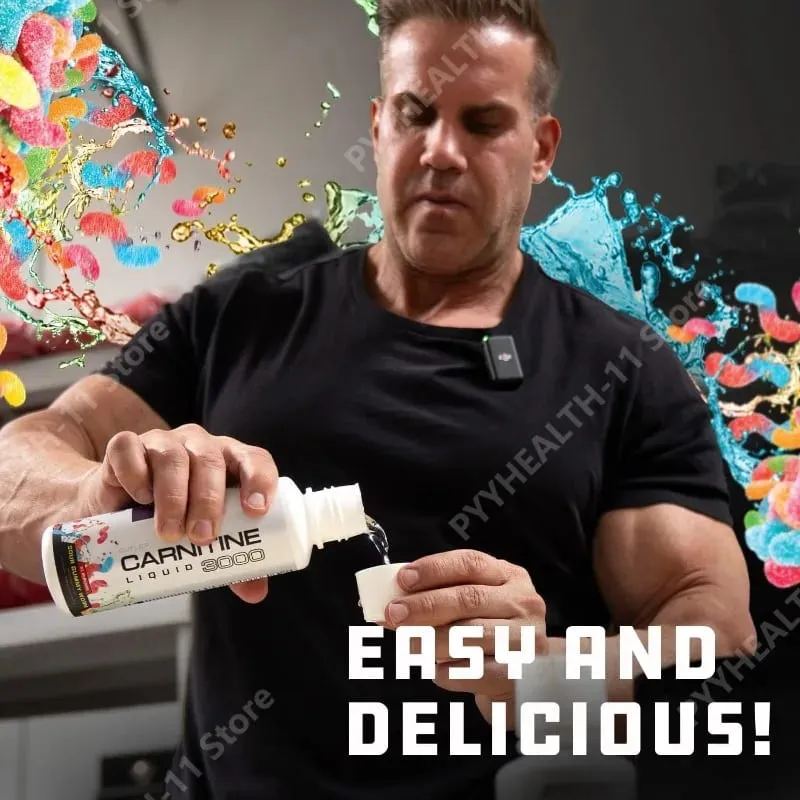 Concentrated Liquid L-Carnitine Formula for Workout Energy Metabolic Support and Fitness Routine Enhancement with Vitamin Blend
