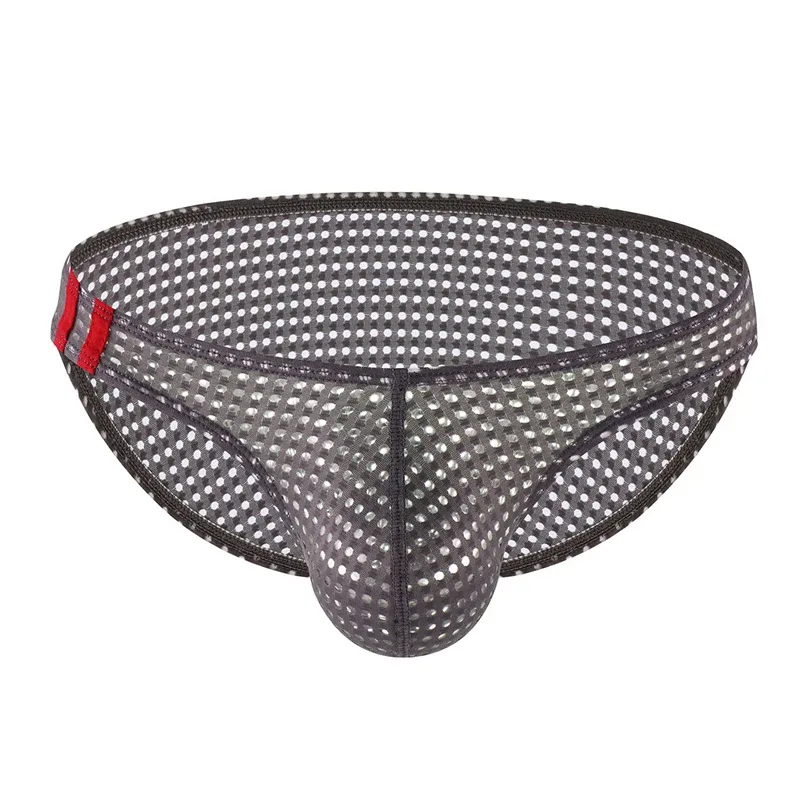 Men Briefs Summer Breathable Holes Underwear U Convex Thin Low Waist Men's Underwear Briefs Slip Underpants Calzoncillos — image 31