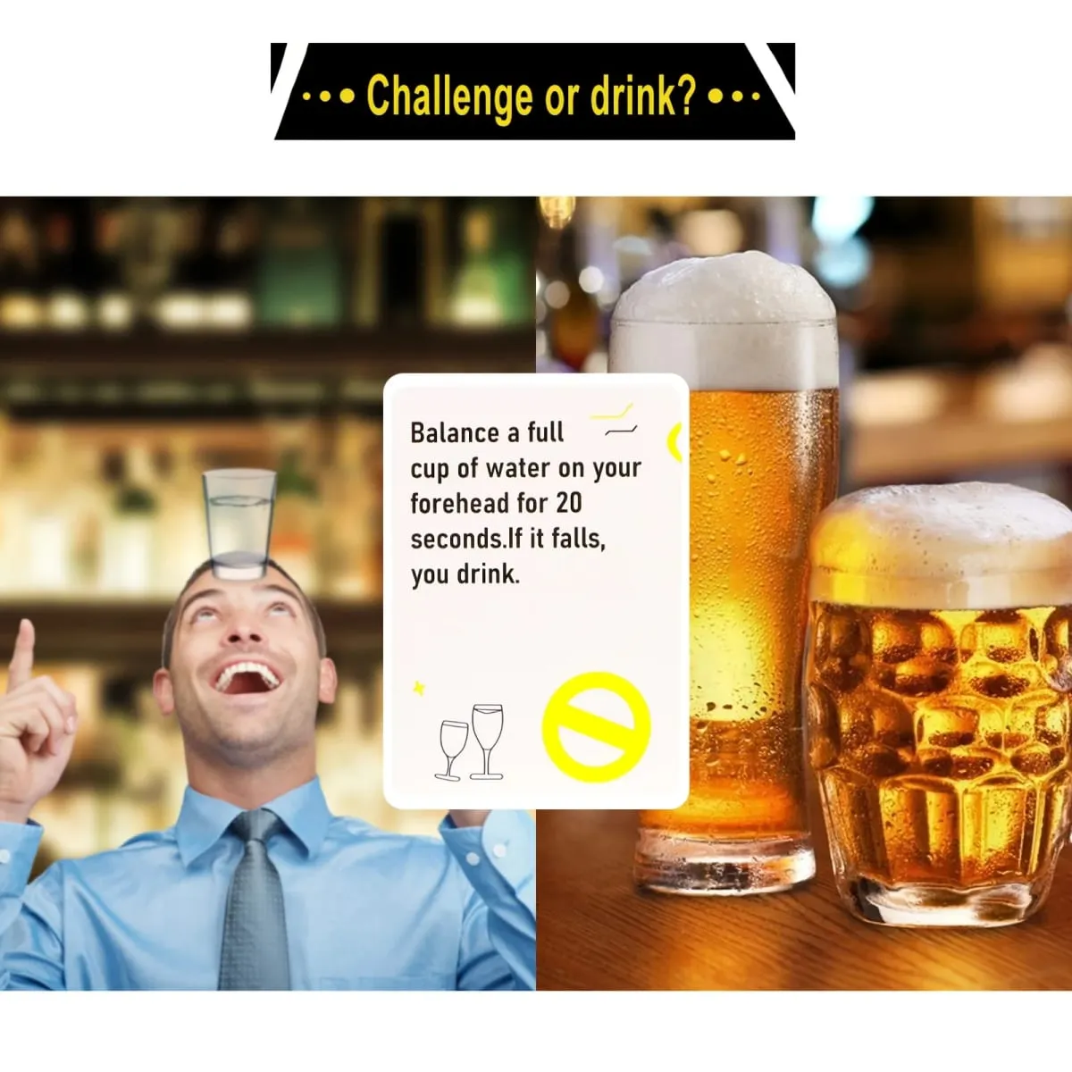 Drink Till You Drop Party Board Game Cards – Fun Social Drinking Game for Family Gatherings Friend Gatherings & Team Building