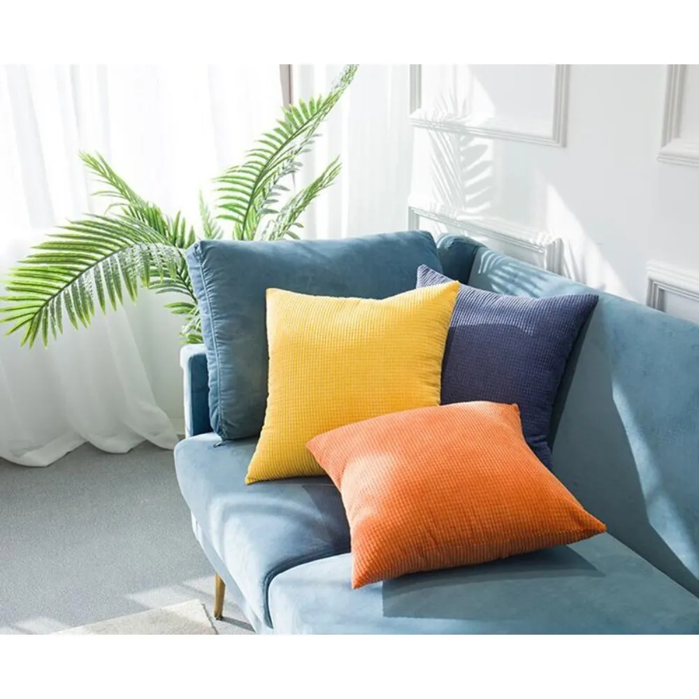Solid Luxury Square Cushion Cover 30x50/40x40/45x45/50x50cm Soft Decorative Throw Pillow Case for Sofa Car Home