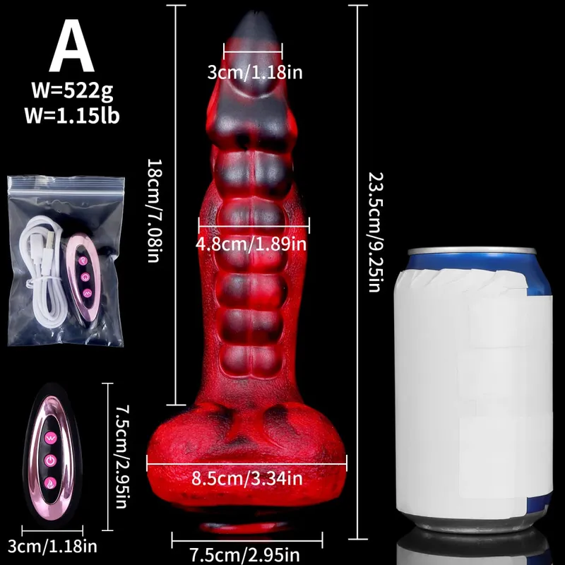 Big Telescopic Dildo Sex Toy Vibrator Dildo Remote Control Thrusting Vibration Penis Monster Dildos Vagina Anal G Spot Massager