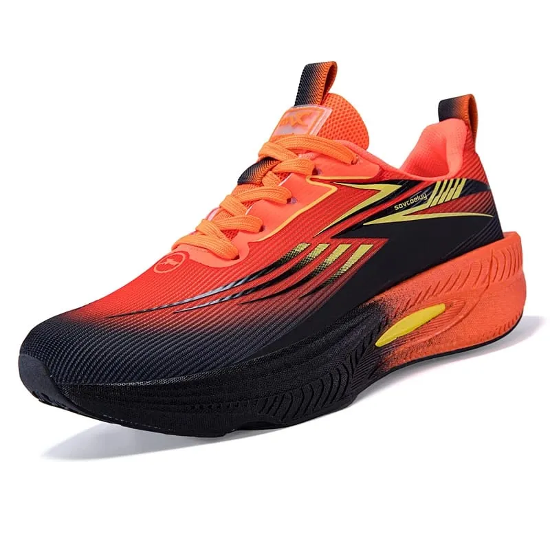 Marathon Running Shoes Men Carbon Board Air Cushion Sports Breathable Lightweight Women's Comfortable Athletic Nonskid Sneakers