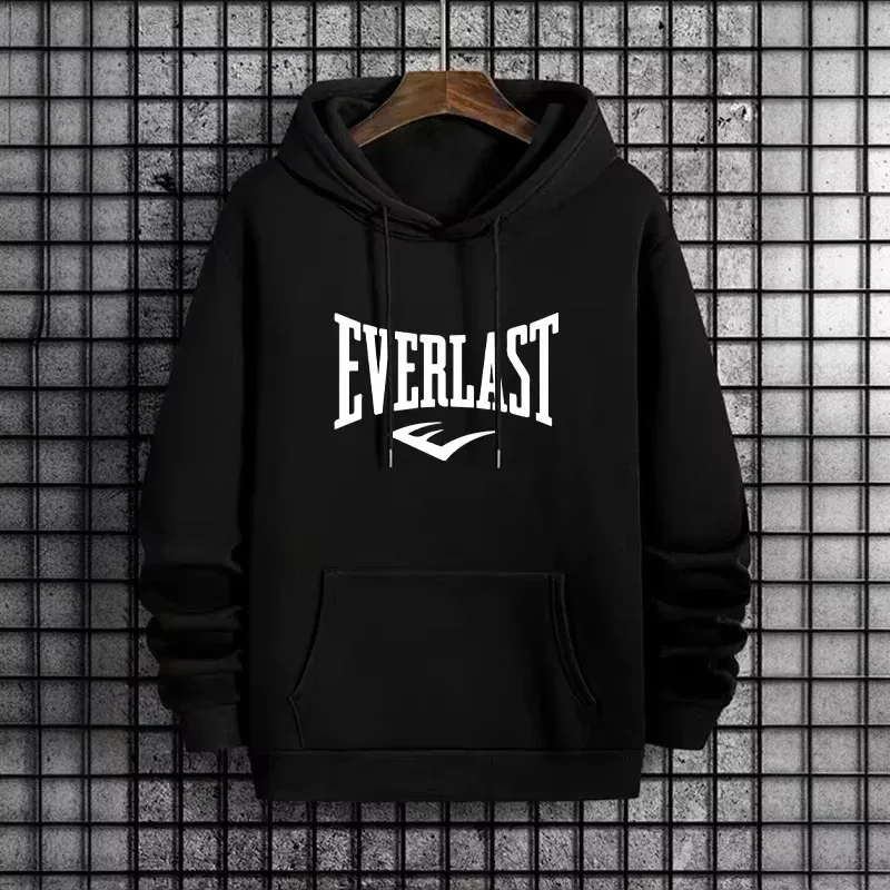 Everlast Hoodie Boxing Fitness Gym Sport Streetwear Motivational Aesthetic Oversized Casual Sport Sweatshirts
