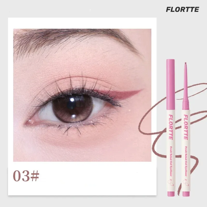 Black Eyeliner Pencil Sexy Rose Red Eye Liner Waterproof Long Lasting No Smudging High Pigment Eye Makeup Cosmetics
