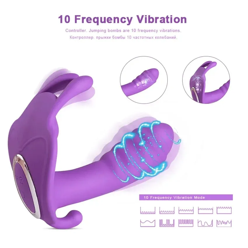 Wearable Dildo Women Vibrator Remote Control Panties Egg G-Spot Massager Vagina Nipple Oral Stimulator Female Sex Toy
