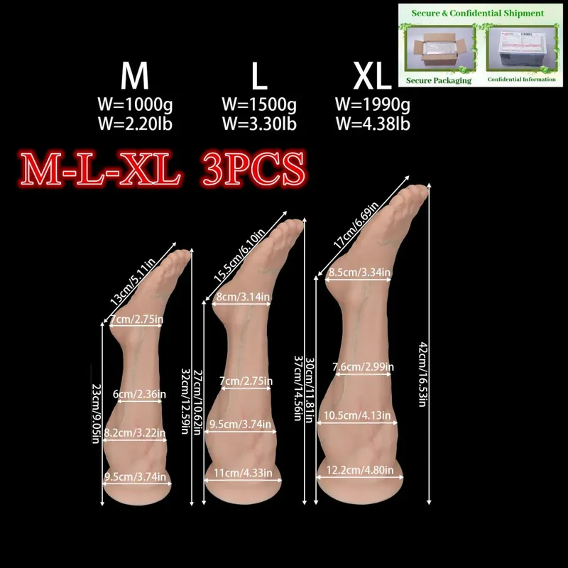 Huge Foot Fist Anal Plug Dildo BDSM Anal Plug Butt Plug Dilator Expander Huge Butt Anal Training Adult Sex Toy For Women Men 1