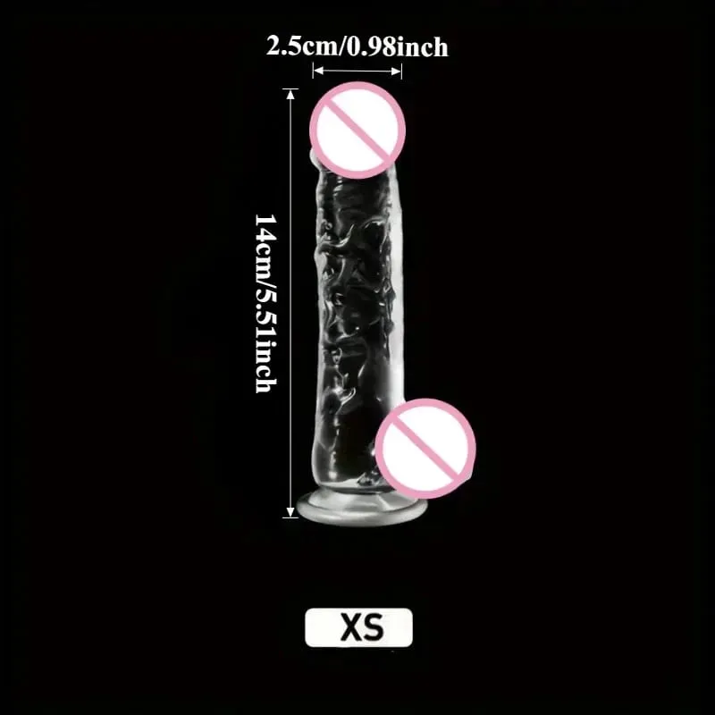 Realistic Wearable Strap On Clear Dildo Masturbator Strong Suction Cup G-spot Adult Sex Toy Suitable for Female and Male Couples