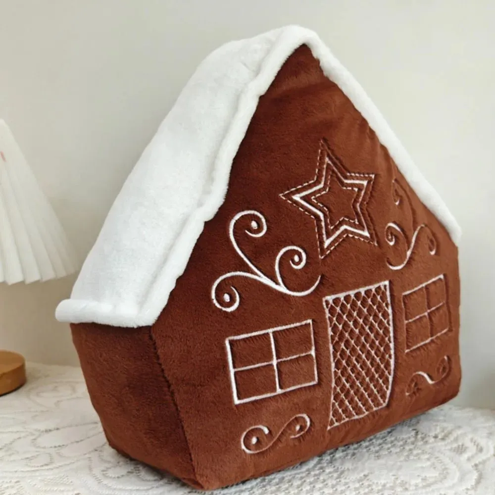 New Soft Christmas Cartoon Pillow Red Plush Red Decoration Pillow Candy Crutch Living Room Sofa Cushions Christmas