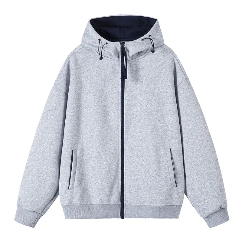 2026 Spring Cotton Hooded Hoodies Men Fashion Youthful Vitality Casual Outerwear Mens Zipper Hoodie Coat Hooded Sweatshirt Tops