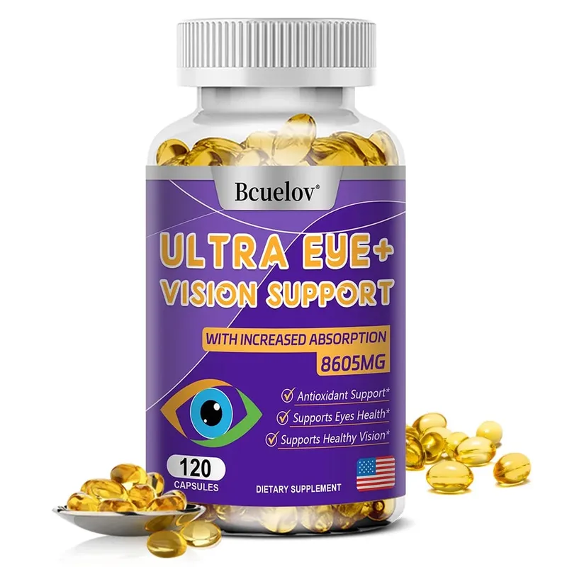 Συμπλήρωμα βιταμινών ματιών 9 σε 1 - Lutein Zeaxanthin Blueberry Dry Eyes Eye Fatigue Ωχρά κηλίδα & Υποστήριξη νυχτερινής όρασης για ενήλικες