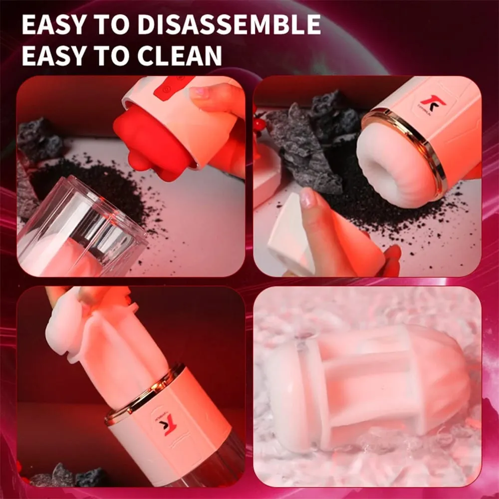 Automatic Male Masturbators-with 10 Sucking & Tongue licking & Vibrating Modes Blowjob Masturbation Cup Sex Toys for Men Coupes