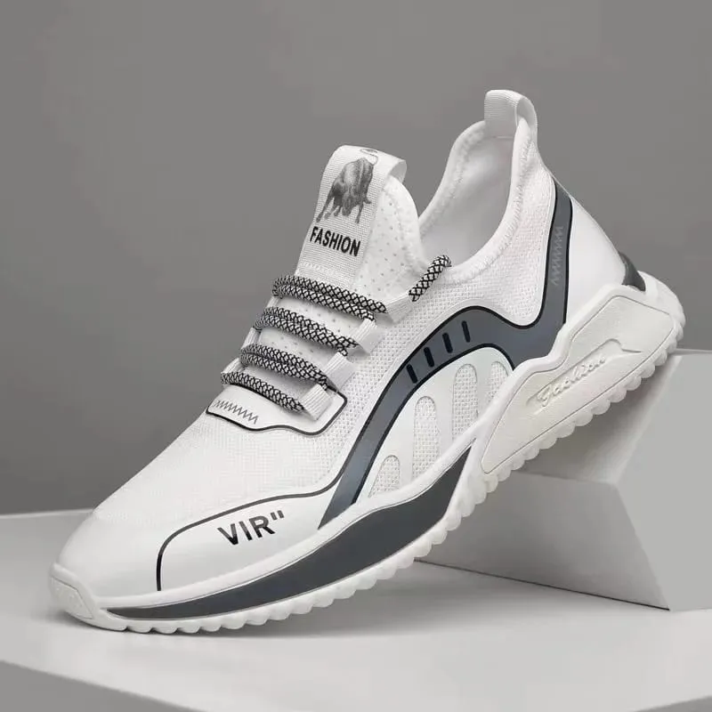 Men's lightweight mesh breathable casual sports shoes summer soft sole comfortable anti slip outdoor running shoes male sneakers