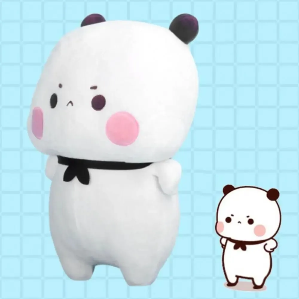 Bubu and Dudu Panda Plush Cute Cartoon Stuffed Soft Pillow Toy Wedding Handmade Ornament Panda Bear Doll Children's Day