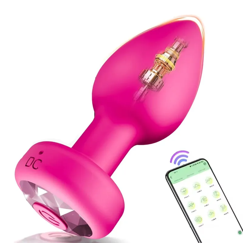 Vibrating Silicone Anal Plug Adult Sex Toy With 10 Vibration Modes Male Toy Game Prostate Massager Remote Control Or App Aode