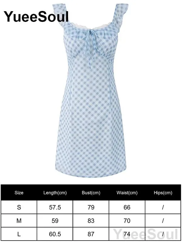 Blue Printed Mini Dress 2026 Summer New Elegant Party Birthday Evening Dresses Y2K Sweet Cute High Street Casual Women Dress